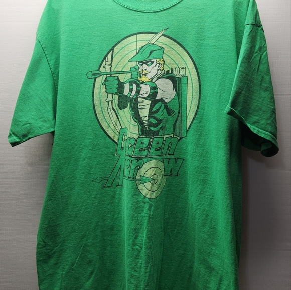 Green Arrow DC Comics Original Taking Aim Target Comic Book Hero T-Shirt Size XL - Picture 3 of 6